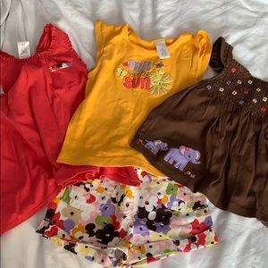 Gymboree Girl’s Set (3 Shirts/1 Shorts)